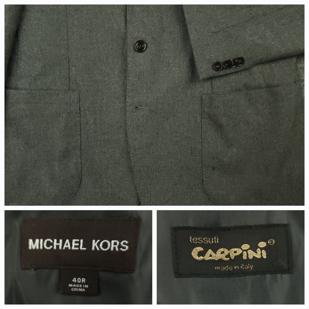 Michael Kors Sport Coat Mens 40R Unstructured Patch Pocket Italian Wool Blend